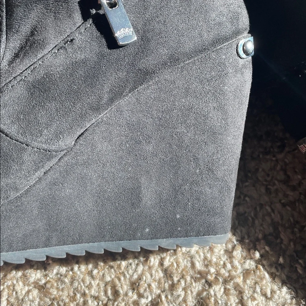 Juicy Couture Black Wedge Boots